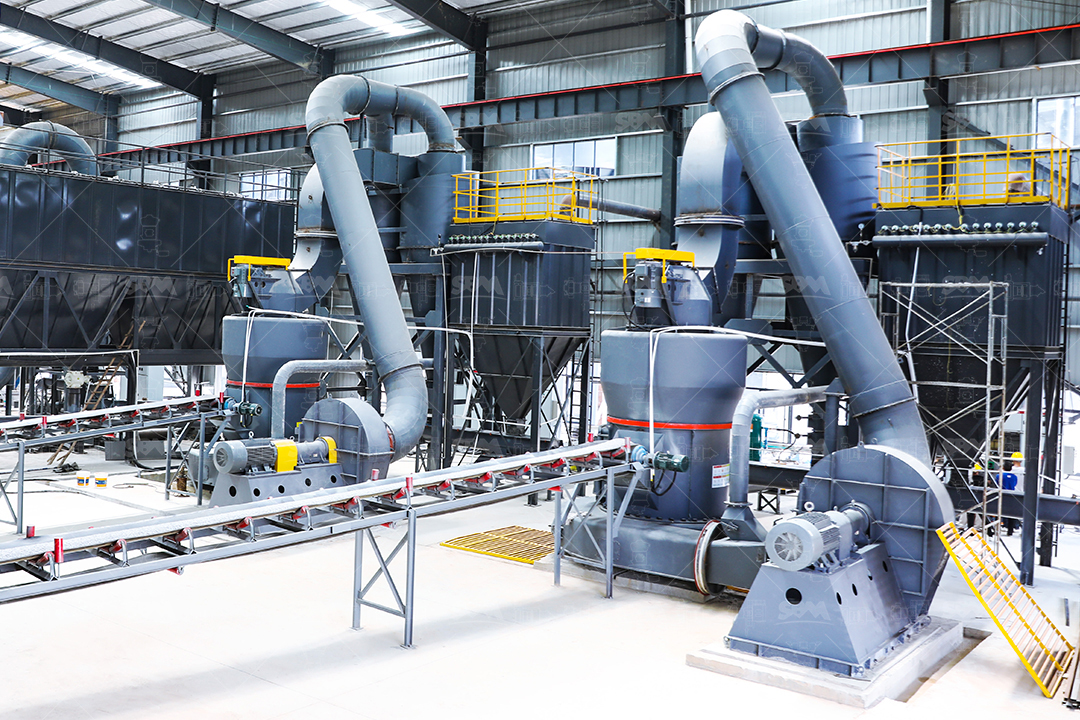 Diagram of Cone Gear Whole Transmission system in a trapezium mill, showing integrated gearbox and compact layout.
